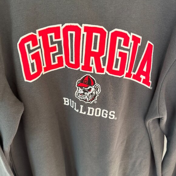 Georgia Bulldogs Champion Crewneck Medium Gray Red - Picture 2 of 3